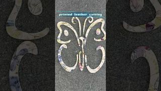 Découper des formes de papillons dans du cuir imprimé – propre et précis !